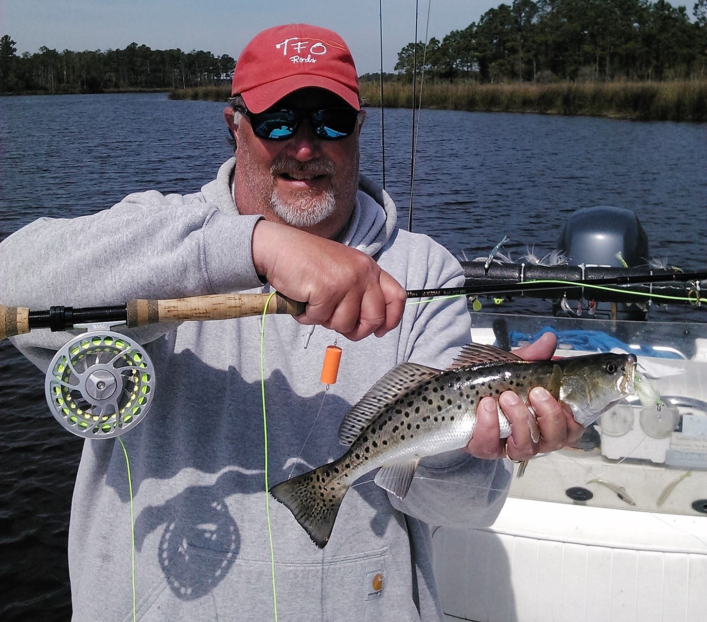 Charter Fly Fishing Trip on the Neuse River and Pamlico Sound with Spec